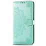 Mobigear Mandala Housse Motorola Moto E6s (2020) Etui Porte-Monnaie - Turquoise