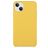 Mobigear Rubber Touch Coque iPhone 15 Plus Coque arrière en Silicone - Jaune