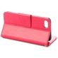 Mobigear Flowers Housse iPhone SE (2020) Etui Porte-Monnaie - Magenta