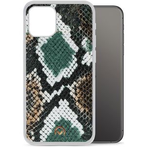 Mobilize Magnet Gelly Coque iPhone 12 Mini Coque arrière en TPU Souple Anti-Chocs - Green Snake