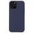 Mobigear Rubber Touch Coque iPhone 13 Pro Max Coque arrière en Silicone - Dark Blue