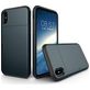 Mobigear Card Coque iPhone XS Coque arrière Rigide Anti-Chocs avec Porte-Cartes - Bleu Marin