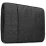 Mobigear Denim Zipper Pochette Ordinateur portable (max 23 cm x 31 cm) Housse ordinateur - Noir