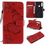 Mobigear Butterfly Housse Huawei P Smart Z Etui Porte-Monnaie - Rouge