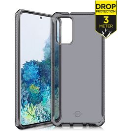 ITSkins SpectrumClear Coque Samsung Galaxy S20 Plus Coque arrière en TPU Souple Anti-Chocs - Noir