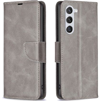 Mobigear Excellent Housse Samsung Galaxy S24 Etui Porte-Monnaie - Gris