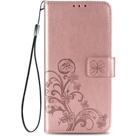 Mobigear Clover Housse Samsung Galaxy A52 Etui Porte-Monnaie - Rose doré