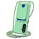 Mobigear Lanyard Card Samsung Galaxy A57 Coque avec cordon en Silicone et Porte-Cartes - Vert