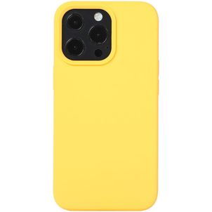 Mobigear Rubber Touch Coque iPhone 14 Pro Max Coque arrière en Silicone - Jaune