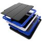 Mobigear Tri-Fold Folio Coque iPad 6 (2018) Etui - Noir / Bleu