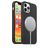Mobigear Rubber Touch Coque iPhone 12 Pro MagSafe Coque arrière en Silicone - Noir