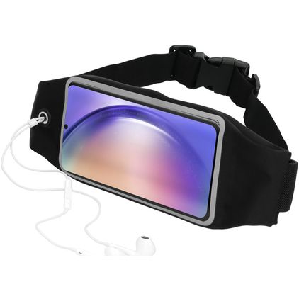 Mobiparts Comfort Fit Belt Brassard Téléphone Samsung Galaxy A54 Ceinture Coque de Sport en Neoprène - Noir