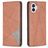 Mobigear Rhombus Slim Housse Nothing Phone (1) Etui - Marron