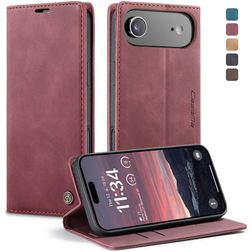 CaseMe 013 Housse iPhone Air Etui Porte-Monnaie - Rouge