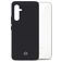 Mobilize Rubber Gelly Coque Samsung Galaxy A54 Coque arrière en TPU Souple - Matt Black