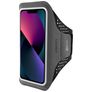 Mobiparts Comfort Fit Brassard Téléphone iPhone 13 Brassard Coque de Sport en Neoprène - Noir