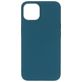 Mobiparts Coque iPhone 14 Coque arrière en Silicone - Blueberry Blue