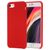 Mobigear Rubber Touch Coque iPhone SE (2022) Coque arrière en Silicone - Rouge