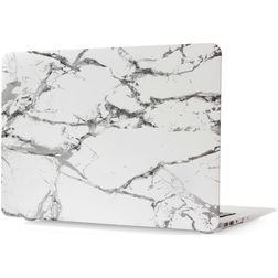 Mobigear Marble MacBook Pro 13 Pouces (2016-2023) Coque - Blanc - Model A1706 / A1708 / A1989 / A2159 / A2289 / A2251 / A2338