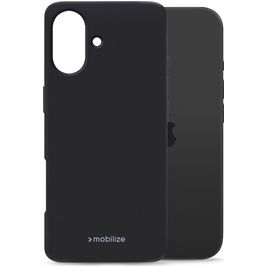 Mobilize Rubber Gelly Coque iPhone 17 Coque arrière en TPU Souple - Noir