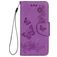 Mobigear Butterfly Housse iPhone X Etui Porte-Monnaie - Violet