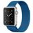 Mobigear Color Loop Bracelet Milanais Apple Watch Fermeture magnétique - 42/41/40/38 mm - Dark Blue