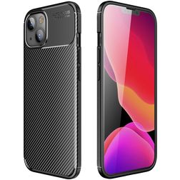 Mobigear Racing Coque iPhone 13 Coque arrière en TPU Souple - Noir