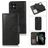 Mobigear Wallet Housse iPhone 12 Etui avec Coque Détachable Porte-Monnaie - Noir
