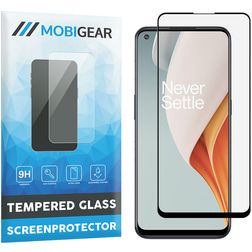 Mobigear Premium OnePlus Nord N100 Verre trempé Protection d'écran - Compatible coque - Noir
