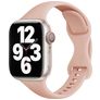 Mobigear Sport Slim Bracelet Silicone Apple Watch Fermeture à clou et passant - 42/41/40/38 mm - Rose pastel