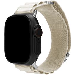 Mobilize Alpine Bracelet Nylon Apple Watch Fermeture boucle ardillon - 49/46/45/44 mm - Lumière stellaire