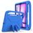 Mobigear AeroArmor Coque iPad Air 13 Pouces (2024) Coque de tablette pour enfants avec Poignée Enfants en EVA + Porte-crayon - Bleu