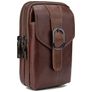 Mobigear Etui de ceinture (max 17 cm x 11 cm) - Pochette de ceinture - Holster - Marron