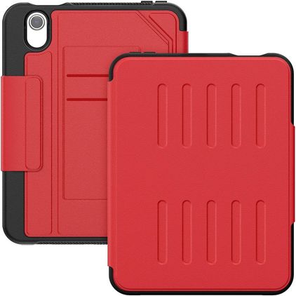 Mobigear Magnetic Folio Coque iPad Mini 7 (2024) Etui + Porte-crayon - Rouge