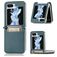 Mobigear Excellent Coque Samsung Galaxy Z Flip 5 Coque arrière Rigide avec Porte-Cartes - Vert