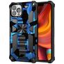 Mobigear Armor Stand Coque iPhone 13 Pro Max Coque arrière Rigide Anti-Chocs avec Support Amovible - Bleu