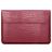 Mobigear Envelope Croco Pochette Ordinateur portable 15 - 16 Pouces Housse ordinateur - Rouge