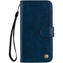 Mobigear Wallet Housse HONOR 8X Etui Porte-Monnaie - Bleu Marin