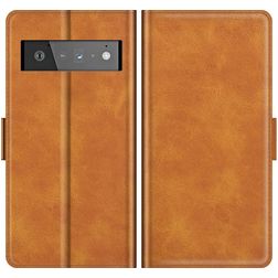 Mobigear Slim Magnet Housse Google Pixel 6 Pro Etui Porte-Monnaie - Cognac