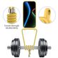 Mobigear Lanyard Card iPhone 17 Coque avec cordon en Silicone et Porte-Cartes - Jaune