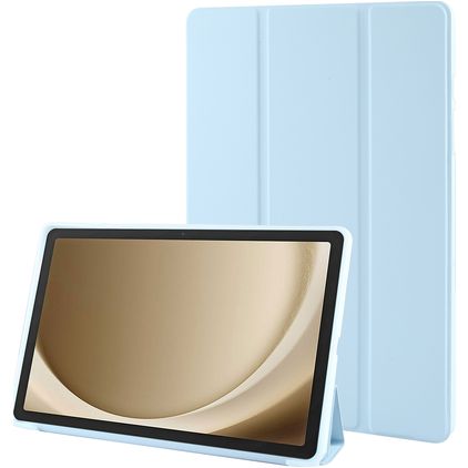 Mobigear Tri-Fold Gel Coque Samsung Galaxy Tab A9 Plus (2023) Etui en TPU,Similicuir - Bleu