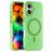 Mobigear Shockproof Coque iPhone 17 MagSafe Coque arrière Rigide - Vert