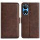 Mobigear Slim Magnet Housse HONOR X7 Etui Porte-Monnaie - Marron