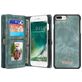 Caseme 008 Housse iPhone 8 Plus Etui avec Coque Détachable Porte-Monnaie - Vert