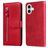 Mobigear Zipper iPhone 17 Étui Portefeuille - Rouge