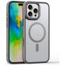 Mobigear Shockproof Coque iPhone 16 Pro MagSafe Coque arrière Rigide - Gris