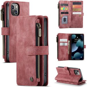 Caseme C30 Housse iPhone 13 Etui Porte-Monnaie - Rouge
