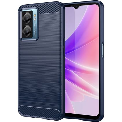 Mobigear Brushed Slim Coque Realme Narzo 50 5G Coque arrière en TPU Souple - Bleu