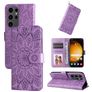 Mobigear Sunflower Housse Samsung Galaxy S24 Ultra Etui Porte-Monnaie - Violet