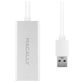 Macally U3GBA - Adaptateur USB-A vers Ethernet - Blanc